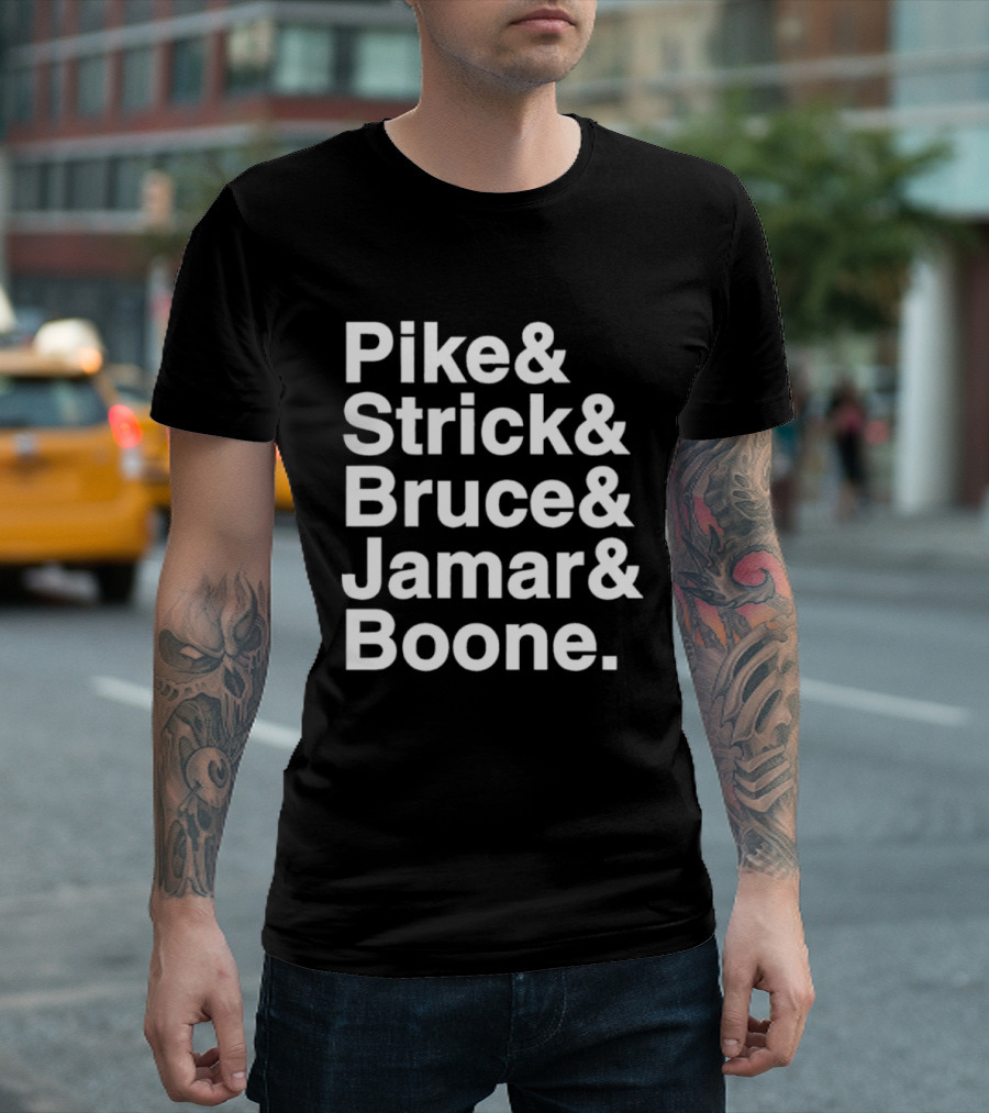 Pike Strick Bruce Jamar Boone Denver Nuggets Players T-Shirt