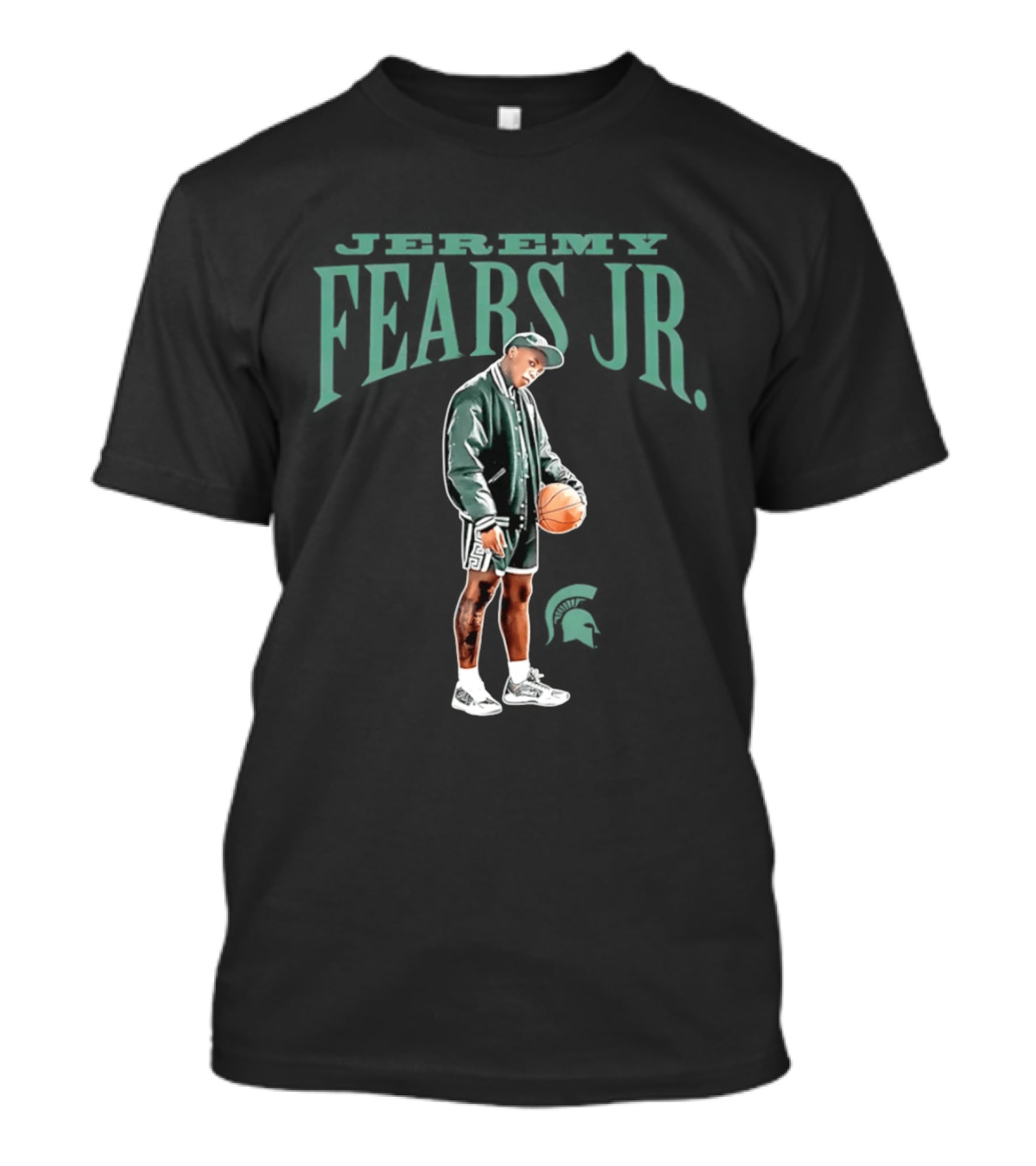 Michigan State Spartans Jeremy Fears Jr Basketball T-Shirt