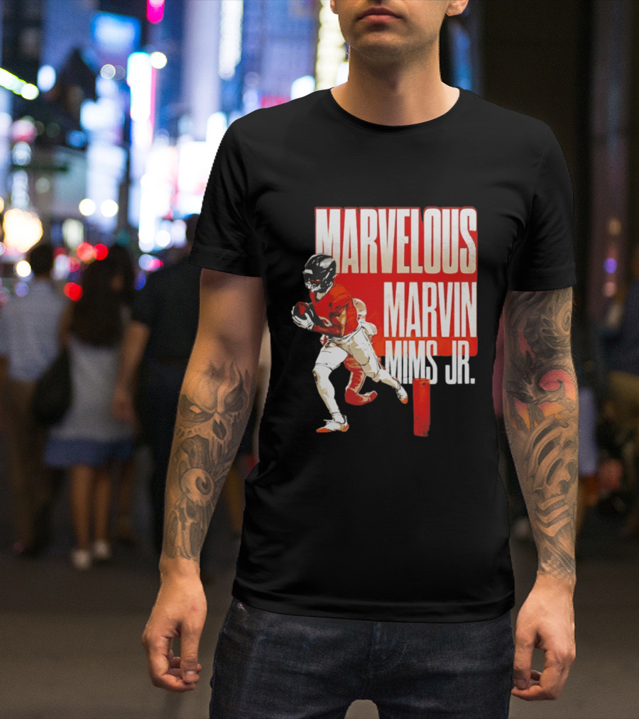 Marvelous Marvin Mims Jr Denver Broncos Football Star T-Shirt