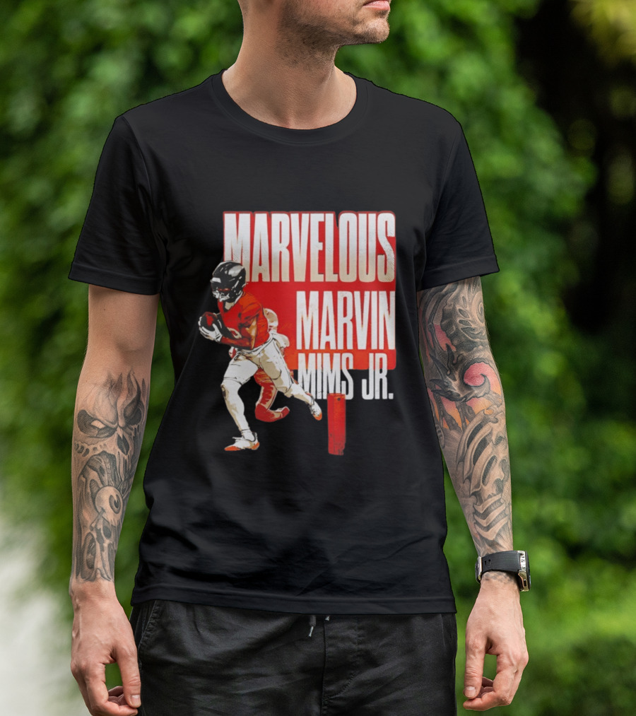Marvelous Marvin Mims Jr Denver Broncos Football Star T-Shirt