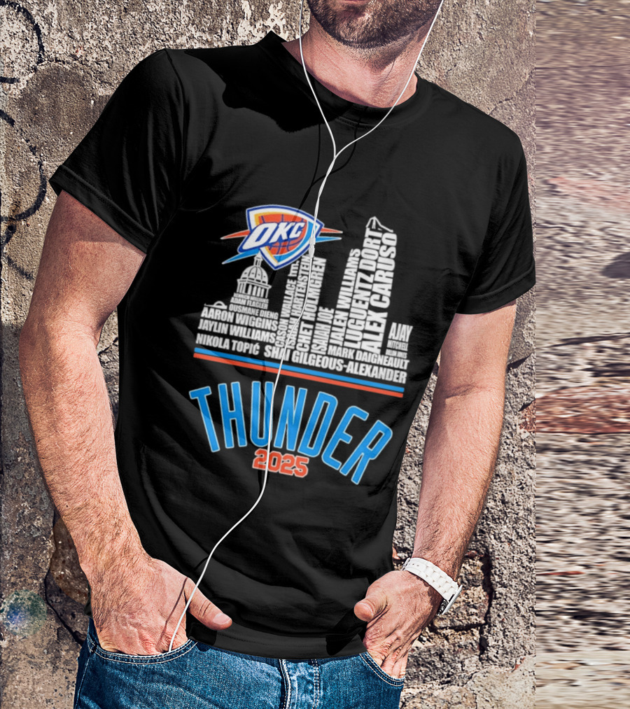 OKC Thunder Skyline 2025 T-Shirt