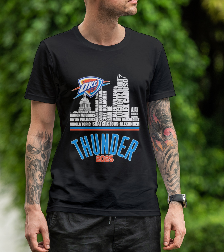 OKC Thunder Skyline 2025 T-Shirt