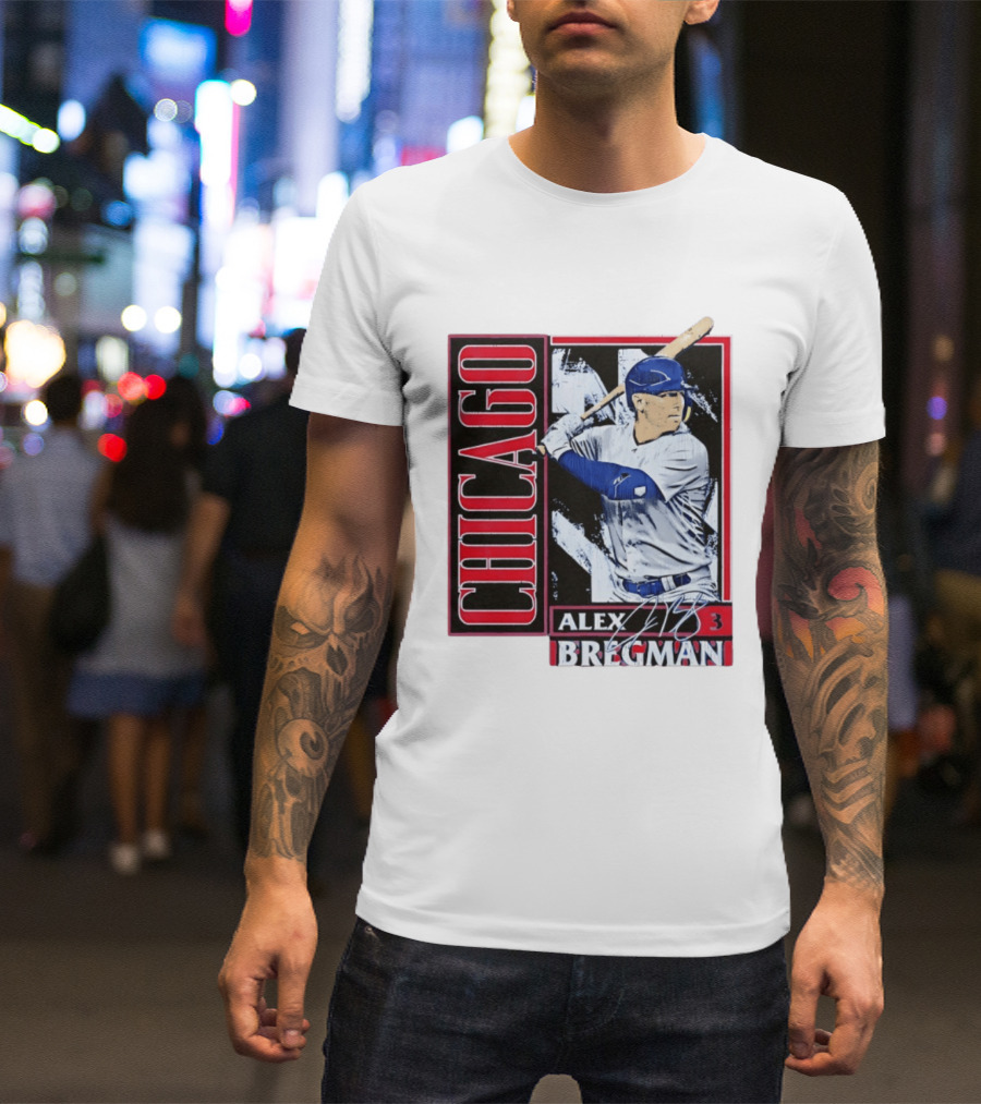 Alex Bregman Chicago Baseball Number 3 T-Shirt