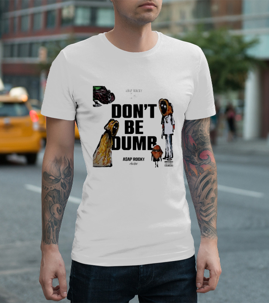 ASAP Rocky X Tim Burton Don't Be Dumb Character Collab T-Shirt