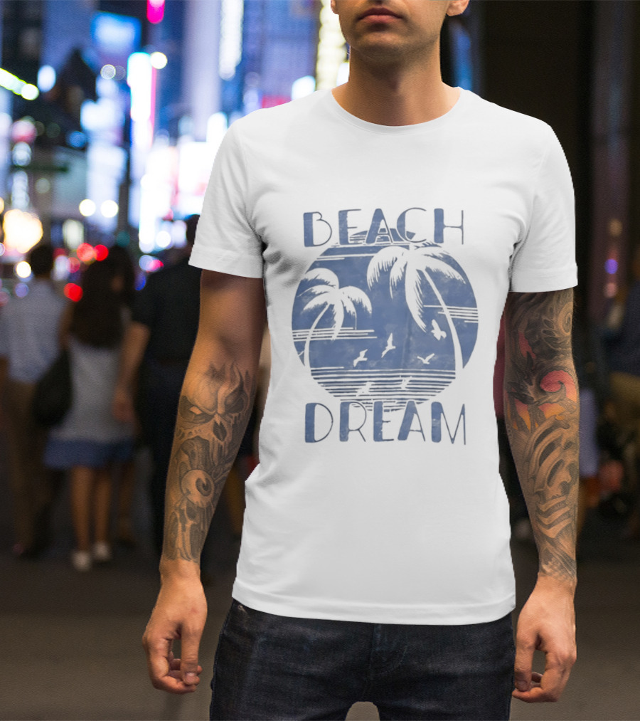 Beach Dream Palm Trees Ocean Vibes T-Shirt