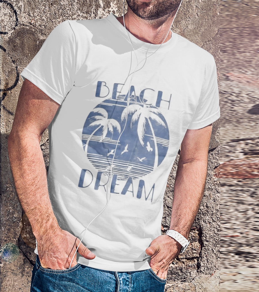 Beach Dream Palm Trees Ocean Vibes T-Shirt