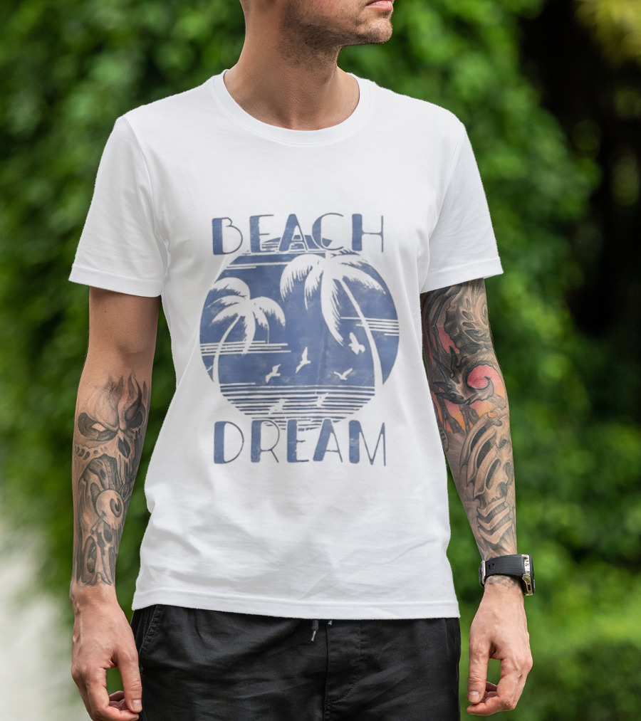Beach Dream Palm Trees Ocean Vibes T-Shirt