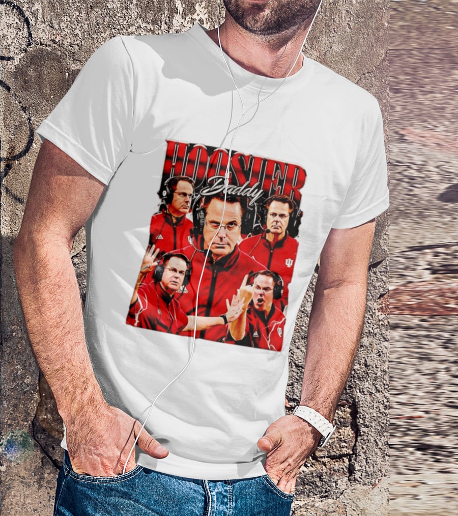 Hoosier Daddy Indiana University Football Coach Iconic Moment T-Shirt