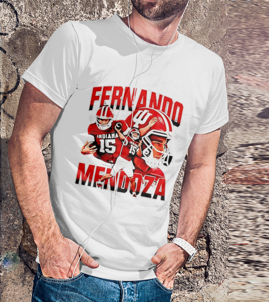 Fernando Mendoza Indiana Hoosiers Football Quarterback Tribute 2026 Champs T-Shirt