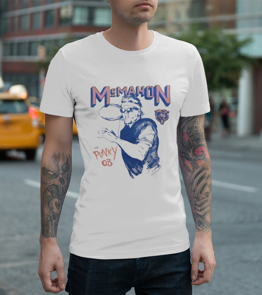 Jim McMahon Chicago Bears The Punky QB McMahon Bears T-Shirt