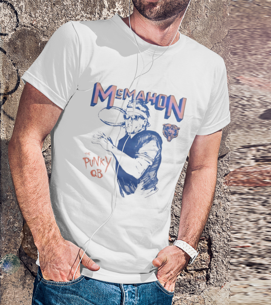 Jim McMahon Chicago Bears The Punky QB McMahon Bears T-Shirt