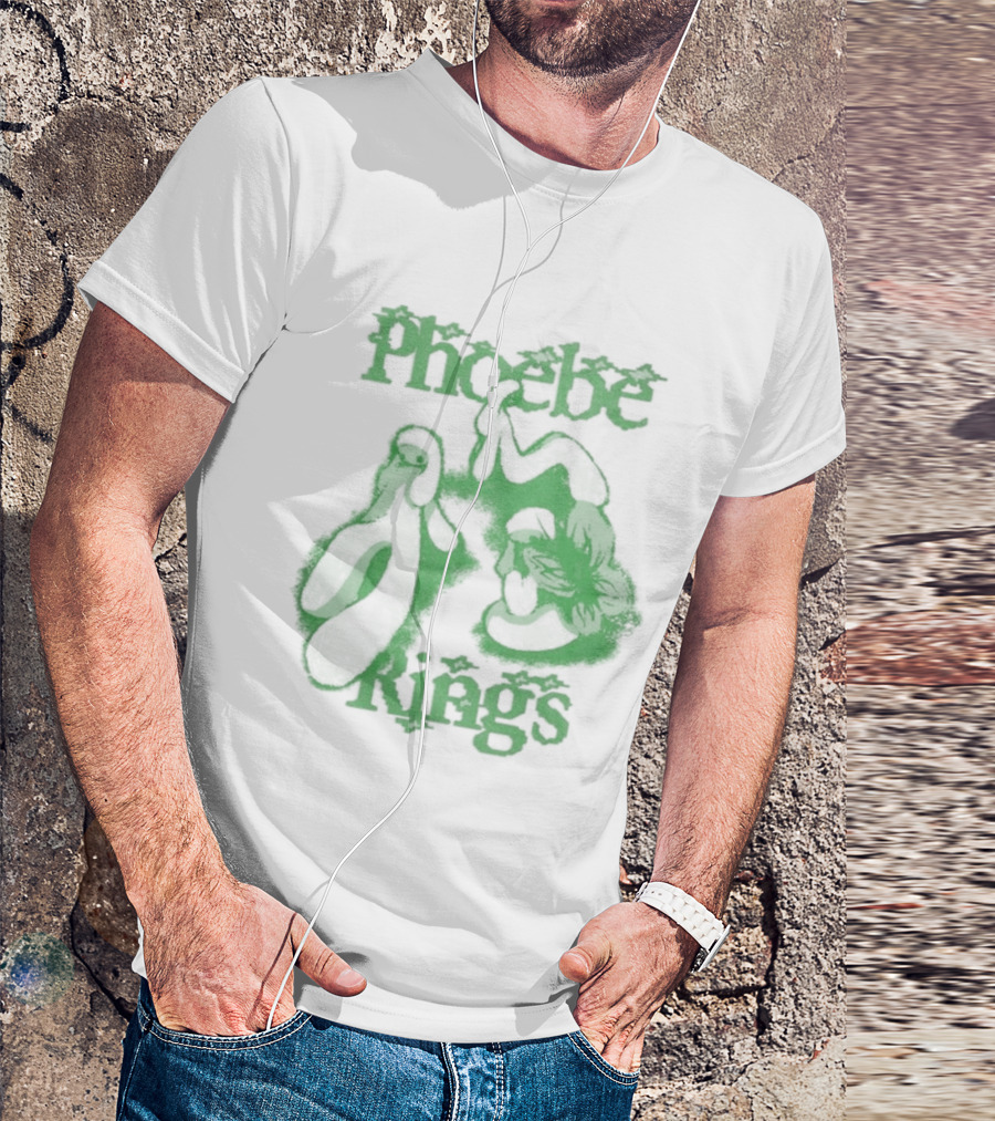 Phoebe Rings Limited Edition Tour Green Psychedelic T-Shirt