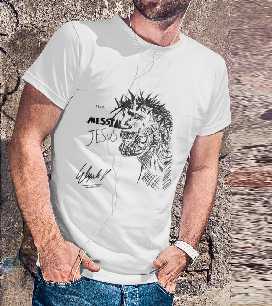 The Messiah Jesus Sketch By E. Elijah VII T-Shirt