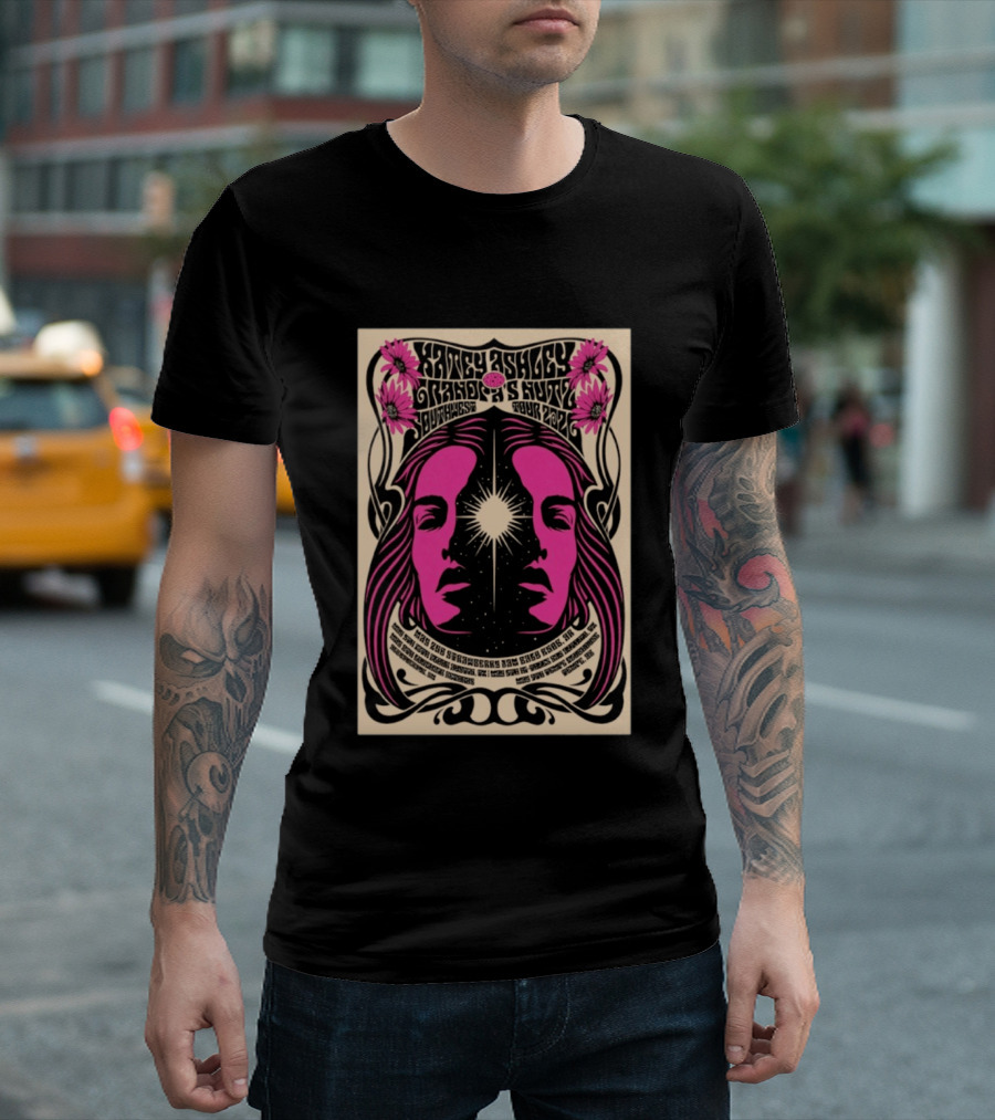 Katey Ashley Trader's Suite Southwest Tour 2026 Psychedelic Sunflower T-Shirt