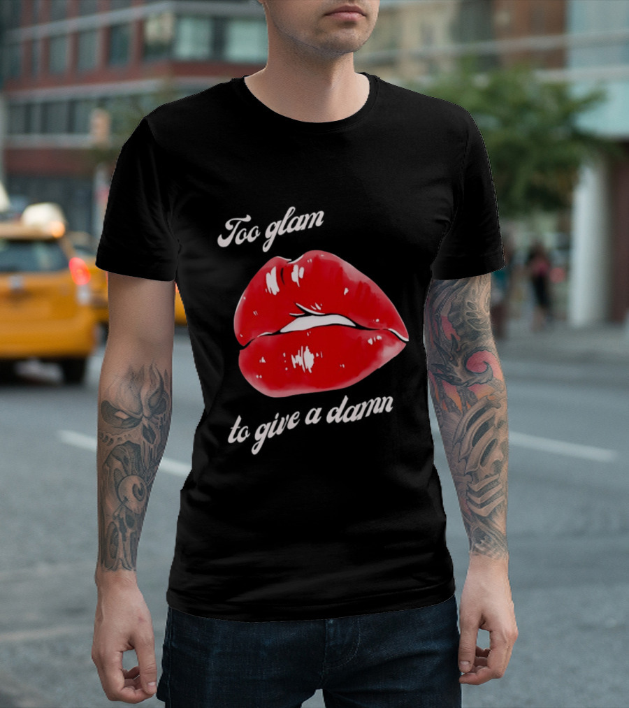Too Glam Red Lips Attitude T-Shirt