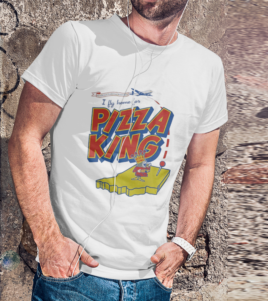 Indiana Traveling Since 1956 I Fly Home For Pizza King T-Shirt