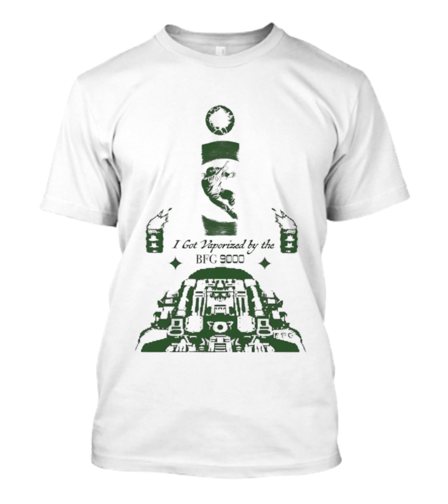 I Got Vaporized By The BFG 9000 Vintage Gaming Reference T-Shirt