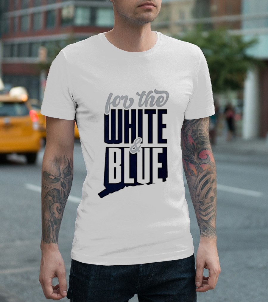 UConn Huskies For The White And Blue T-Shirt