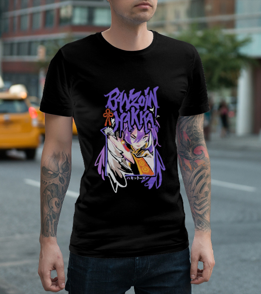 Banzoin Hakka Anime Character Purple Hair And Orange Outfit T-Shirt