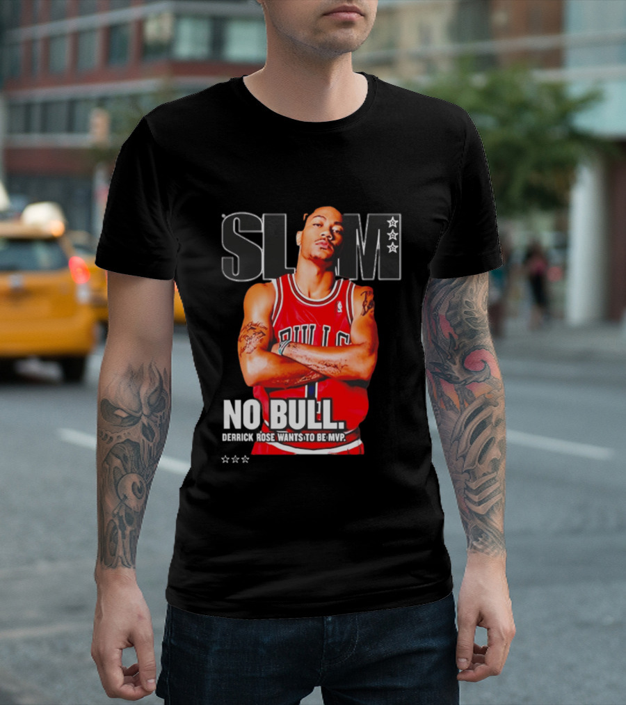 SLAM Chicago Bulls Derrick Rose No Bull Wants To Be MVP T-Shirt