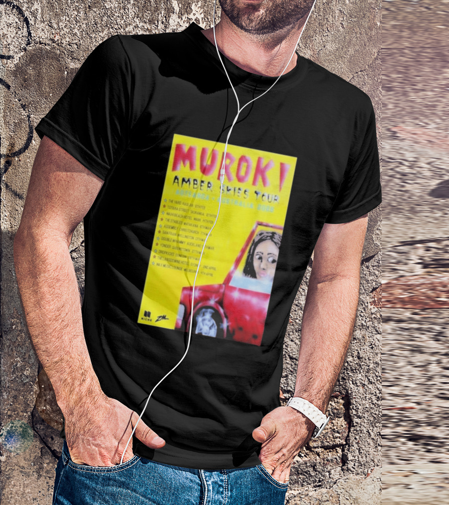 Muroki Amber Skies Tour Aotearoa Australia 2026 T-Shirt