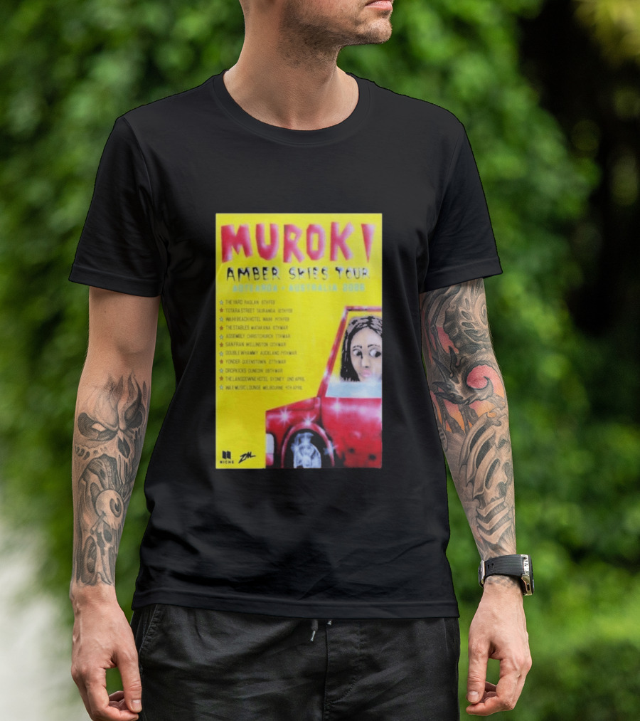 Muroki Amber Skies Tour Aotearoa Australia 2026 T-Shirt