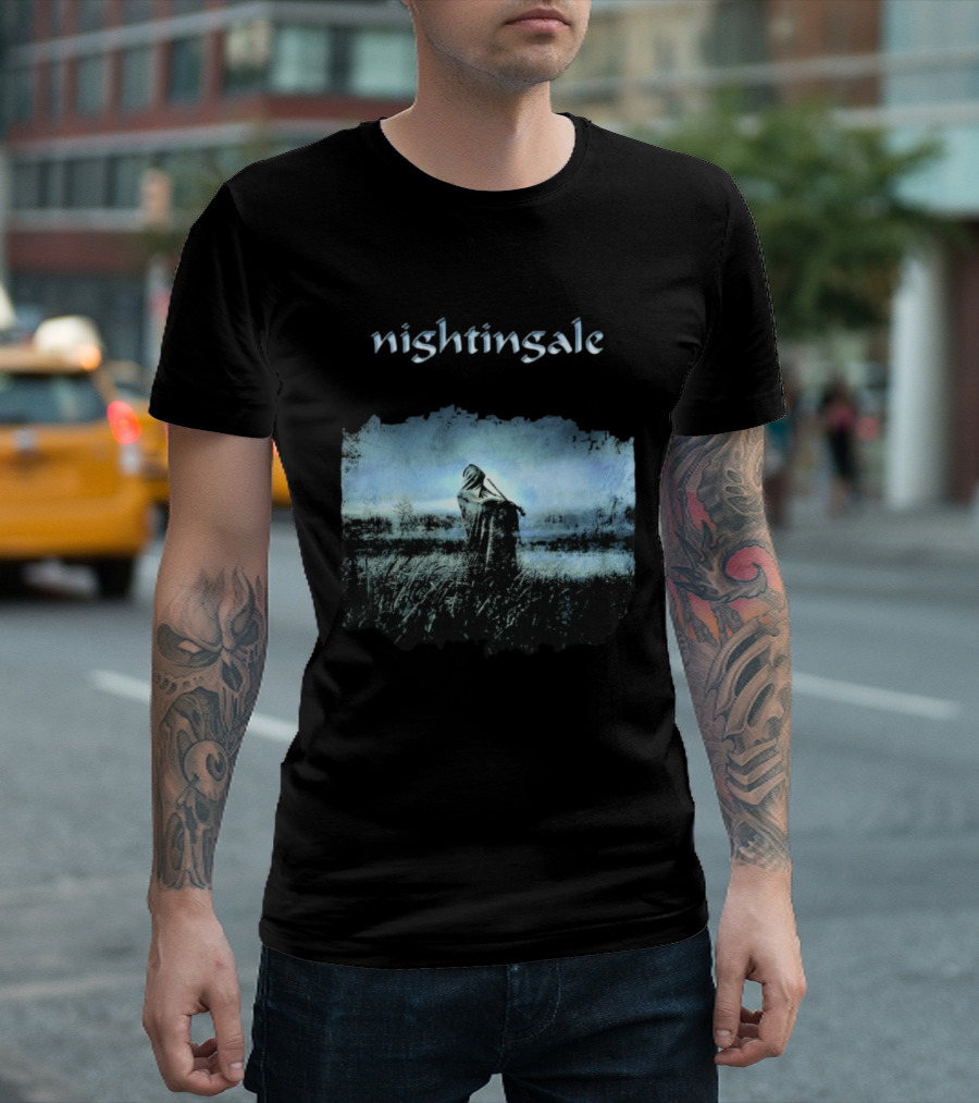 Nightingale Ethereal Nightfall Scene T-Shirt