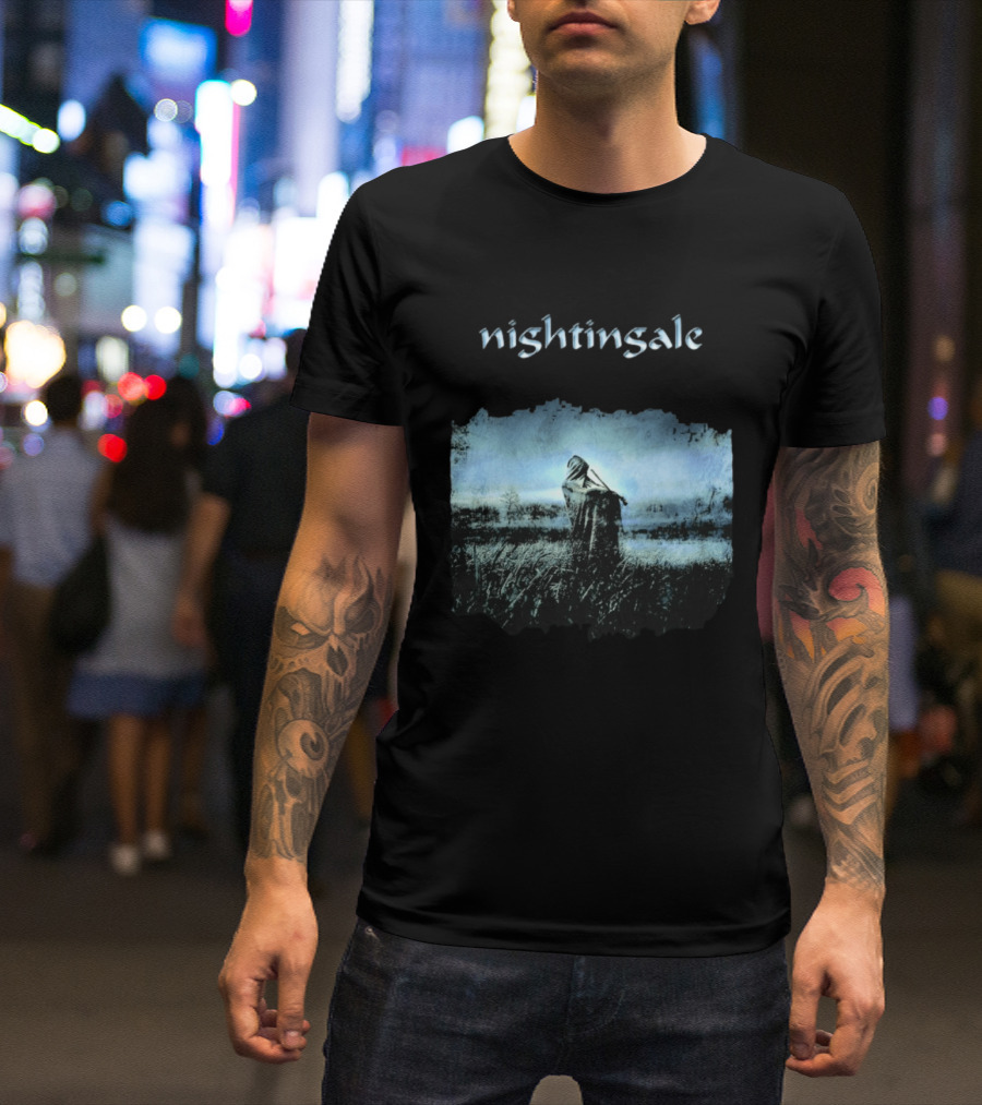 Nightingale Ethereal Nightfall Scene T-Shirt