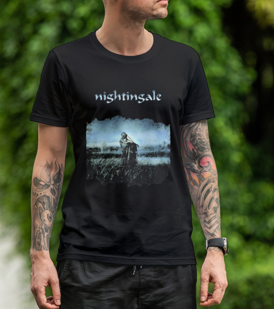 Nightingale Ethereal Nightfall Scene T-Shirt