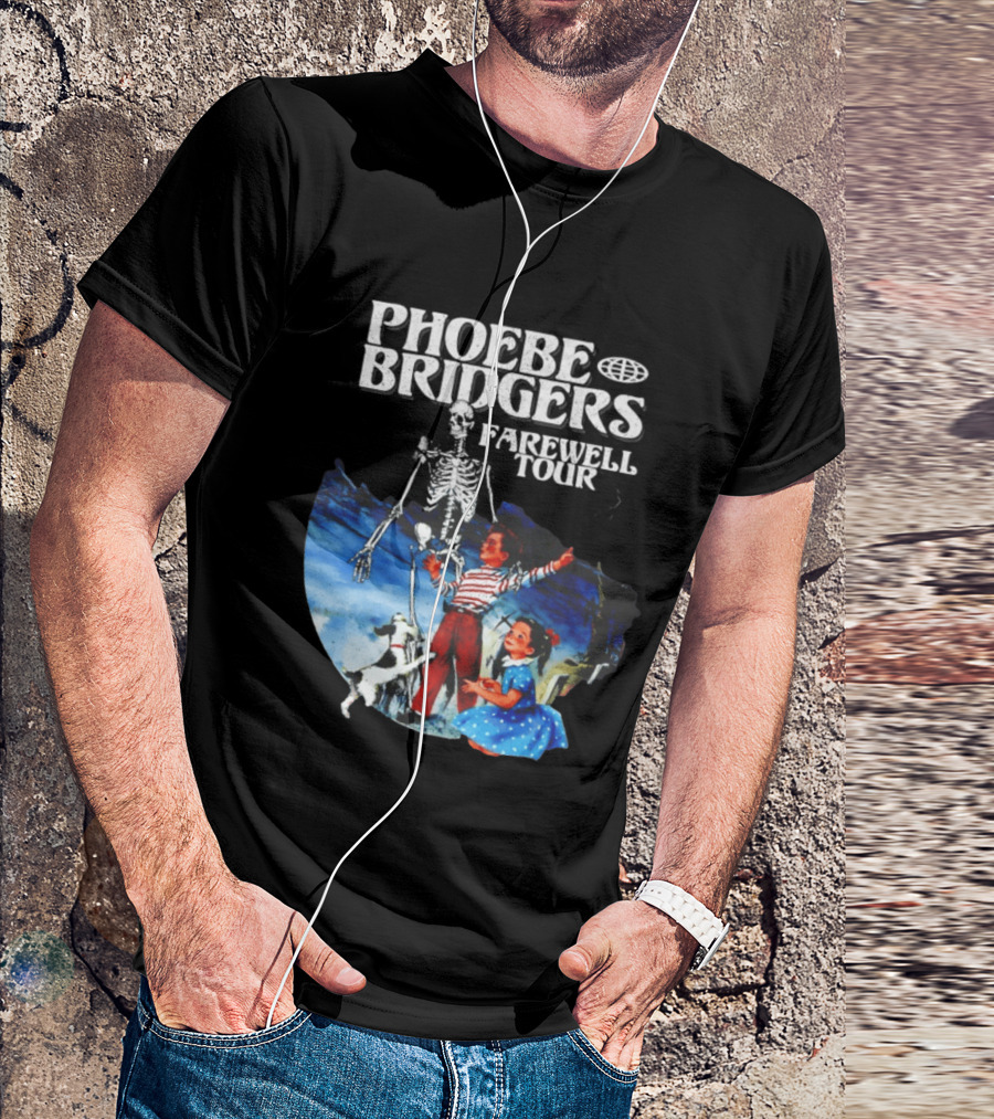 Phoebe Bridgers Farewell Tour Vintage Style Skeleton Kids And Dog T-Shirt