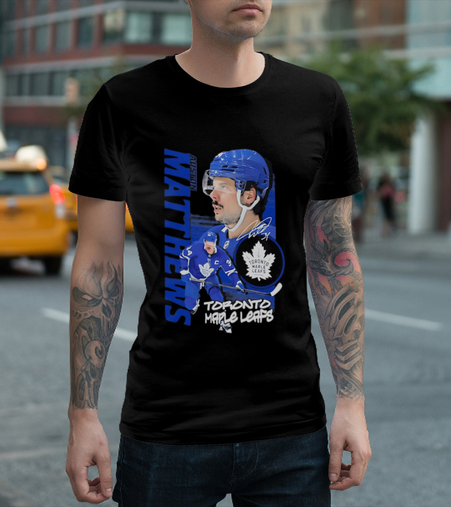 Toronto Maple Leafs Auston Matthews Signature Playmaker T-Shirt