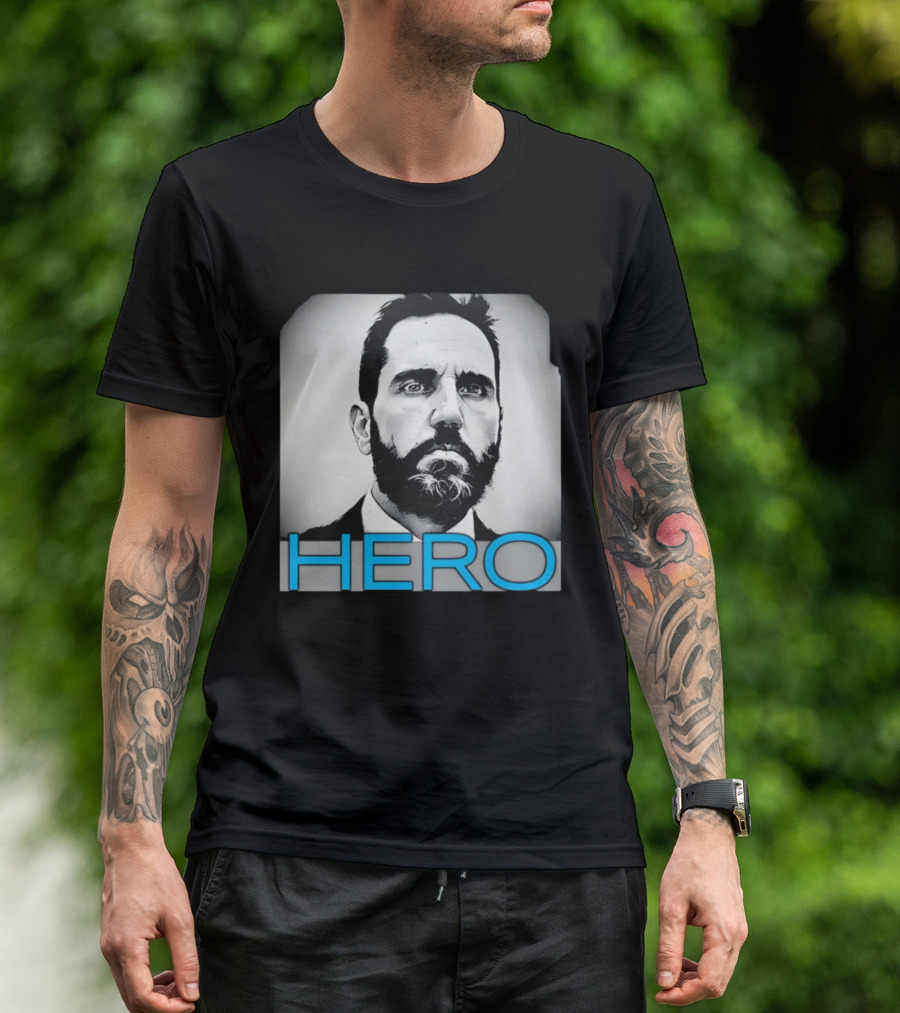 Jack Smith Hero Portrait Black And White T-Shirt