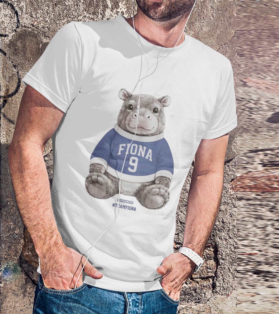 Fiona 9 Hippo Stuffie Birthday Blue Sweater T-Shirt