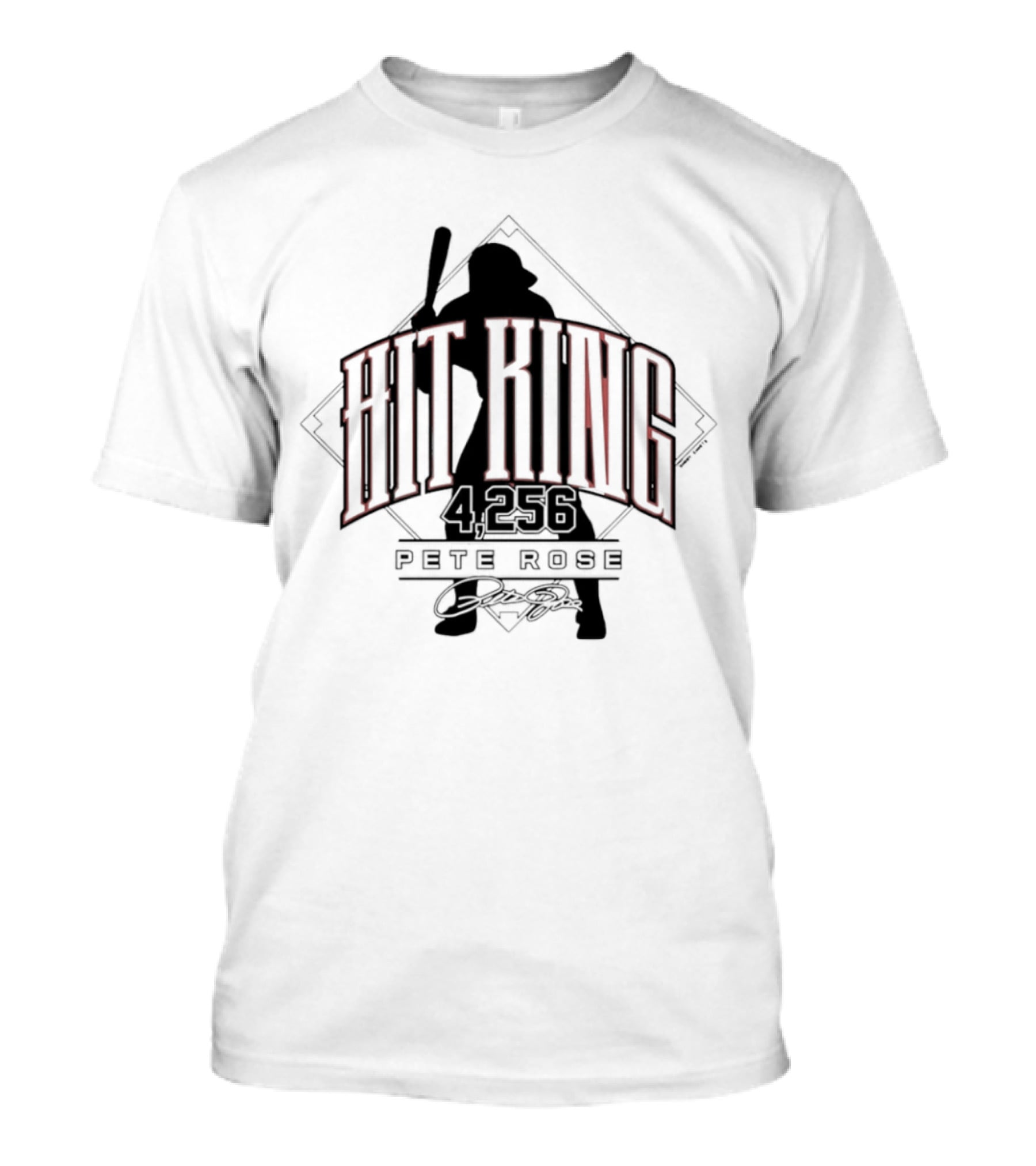 Pete Rose Hit King 4256 Cincinnati Reds T-Shirt