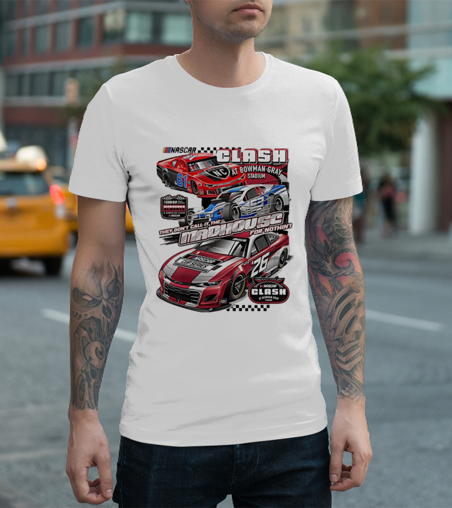 NASCAR Clash At Bowman Gray Stadium 2026 Madhouse Racing Event T-Shirt