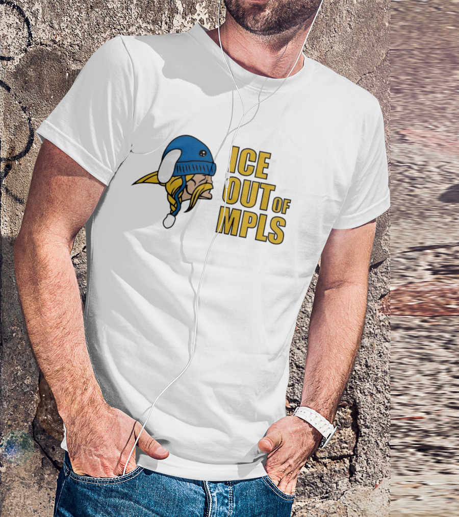ICE Out Of MPLS Minnesota Vikings Fan T-Shirt