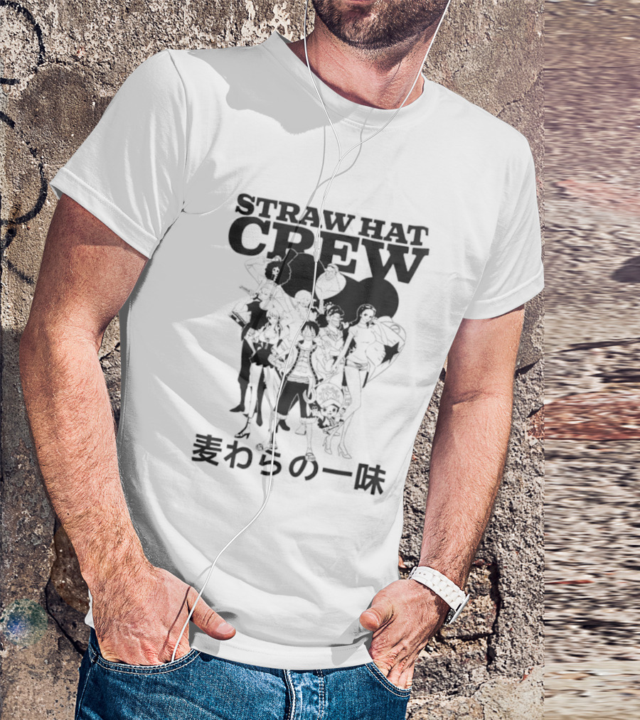 Straw Hat Crew One Piece Anime Characters Japanese T-Shirt