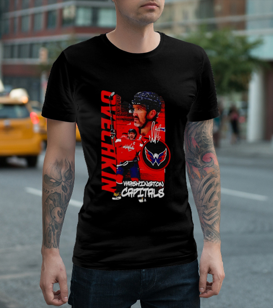 Washington Capitals Ovechkin NHL Hockey Playmaker Team Captain T-Shirt
