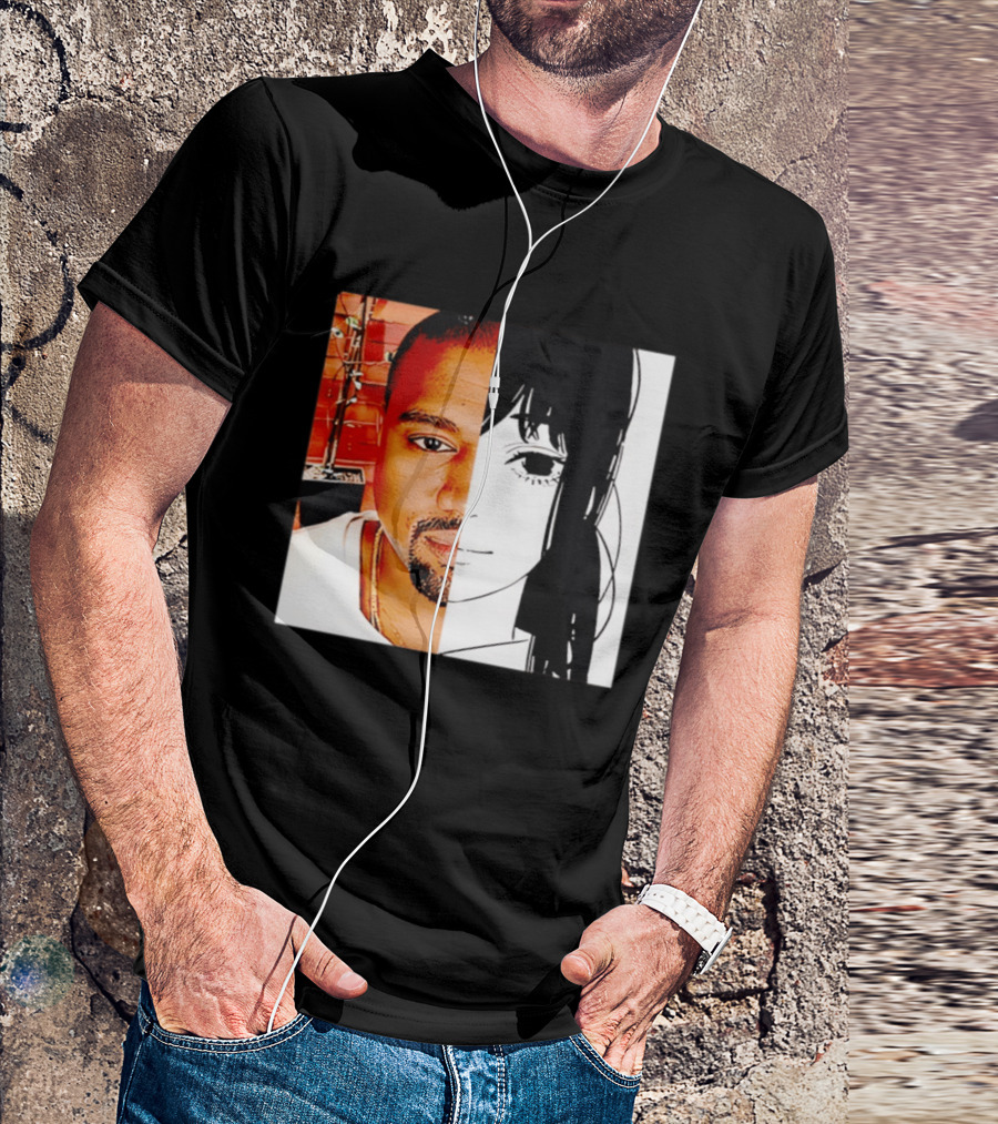 Chainsaw Man Asa Mitaka Kanye West YeAsa Split Face T-Shirt