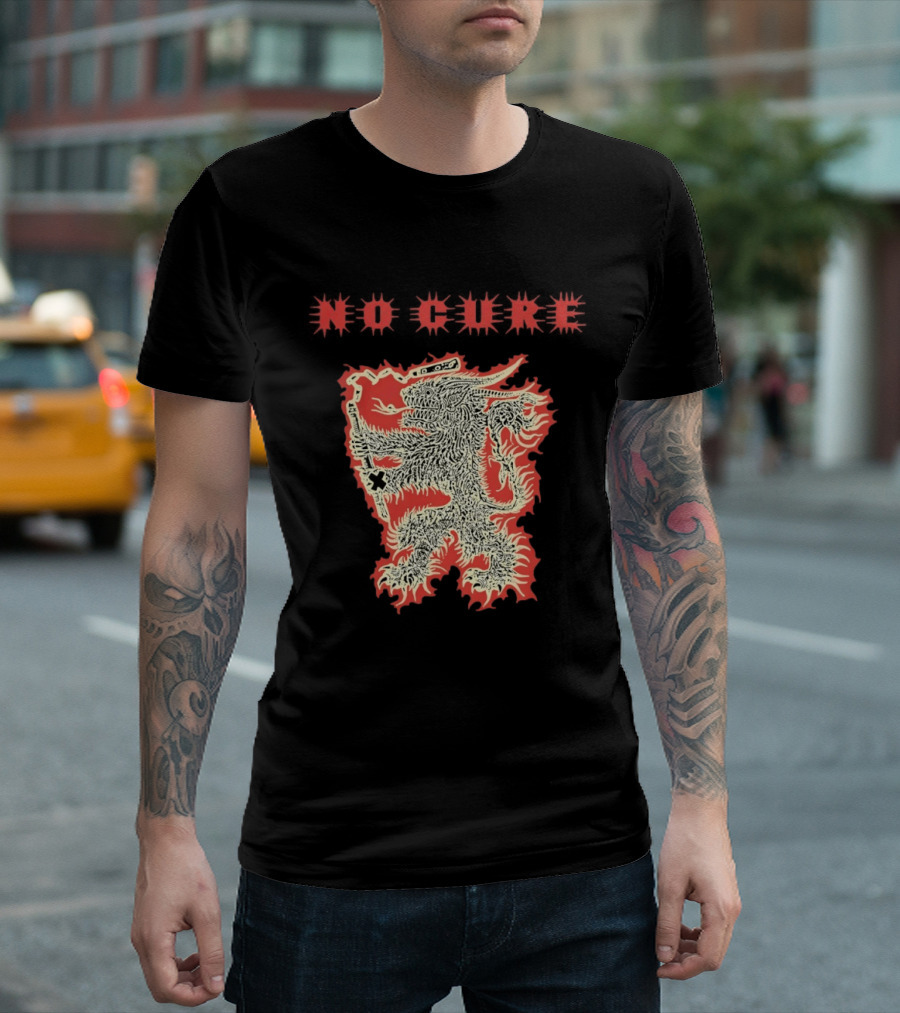 No Cure Band Furry Dragon Monster T-Shirt