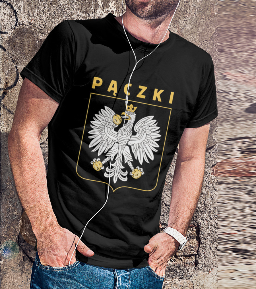 Pączki Polish Eagle Crest Screen Print T-Shirt