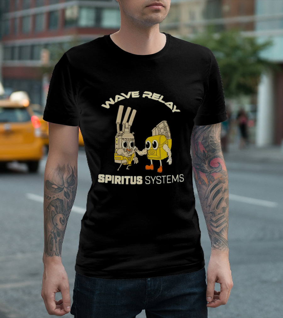 Wave Relay Spiritus Systems Cartoon Characters T-Shirt