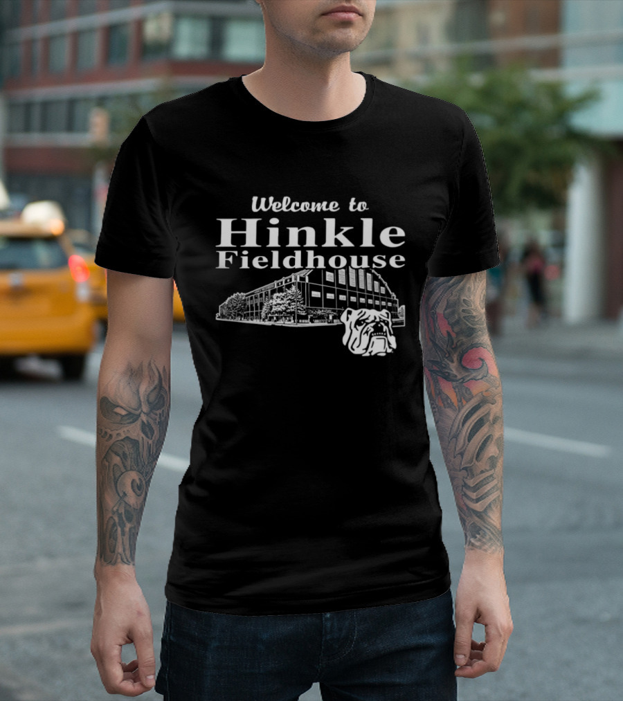Welcome To Hinkle Fieldhouse Indiana Basketball Arena Iconic Landmark T-Shirt