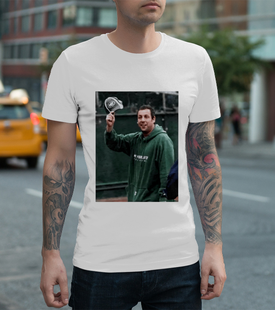 Adam Sandler New York Jets Fan Football T-Shirt