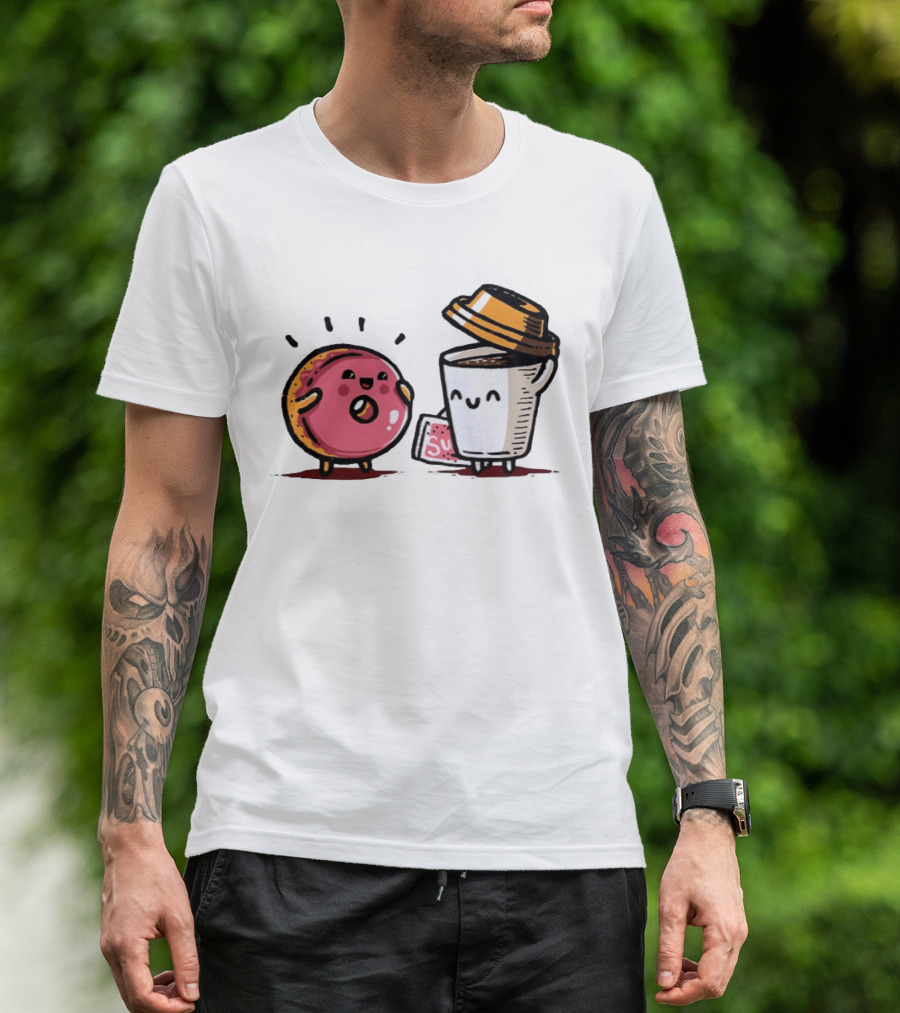 Donut And Coffee A Match Made In Heaven You Donut Know How Much I Love You T-Shirt