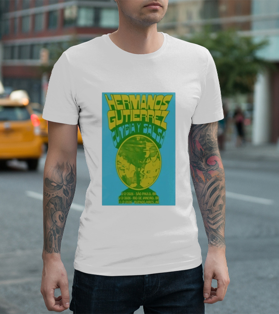Hermanos Gutiérrez Cumbia Y Salsa São Paulo Rio Buenos Aires 2026 T-Shirt