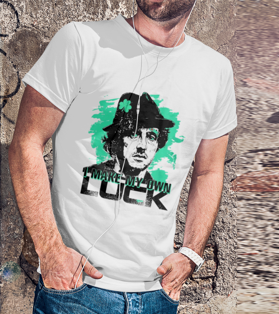 I Make My Own Luck Shamrock Hat Rocky T-Shirt