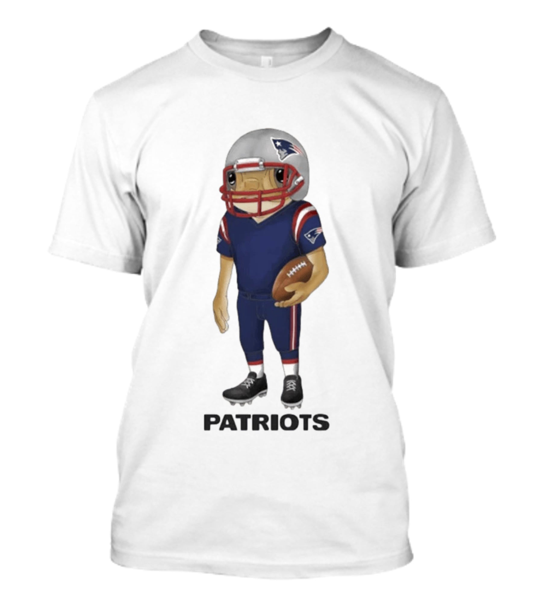 New England Patriots Bad Bunny Football Player 2026 T-Shirt
