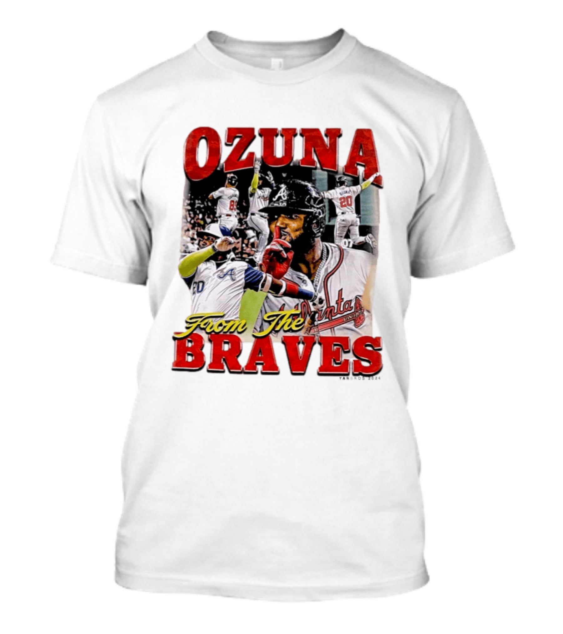 Ozuna Atlanta Braves 20 Baseball Celebration T-Shirt