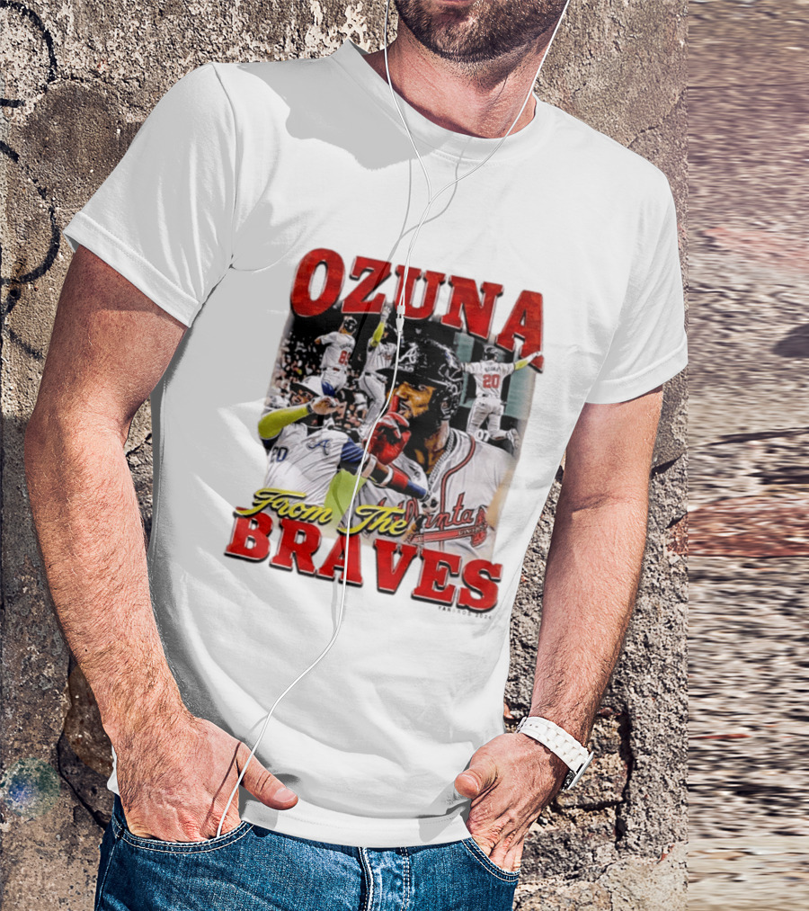 Ozuna Atlanta Braves 20 Baseball Celebration T-Shirt